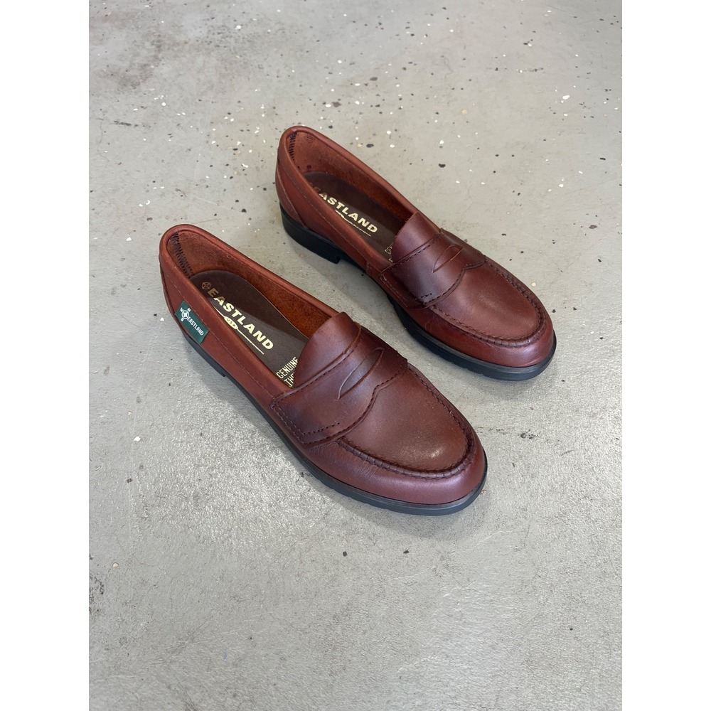 Eastland Classic II Penny Loafers Womens 7.5 M Brown Leather Slip On Shoes